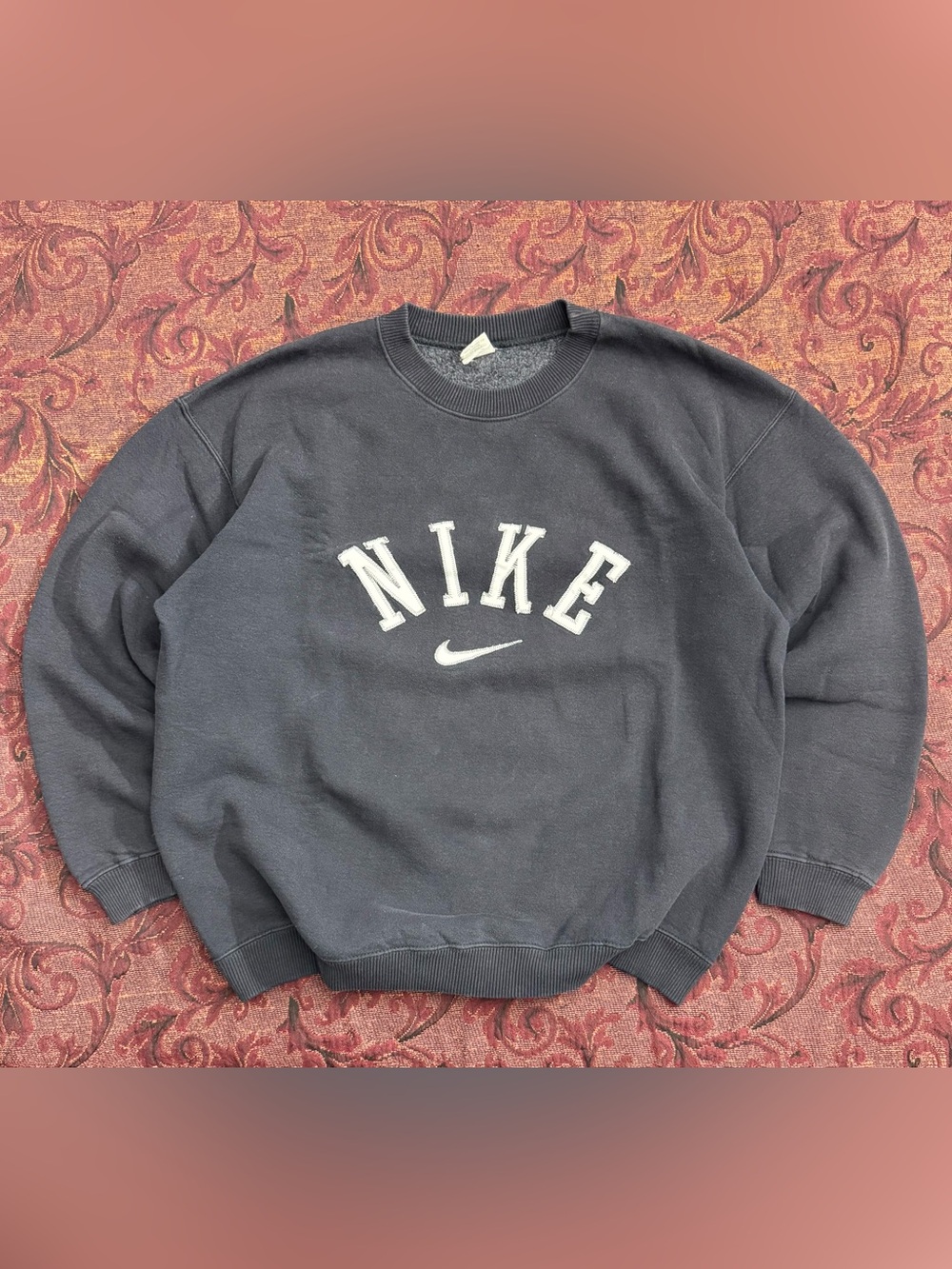 80s/90s Nike Gray Tag Spellout Crewneck Sweatshirt
